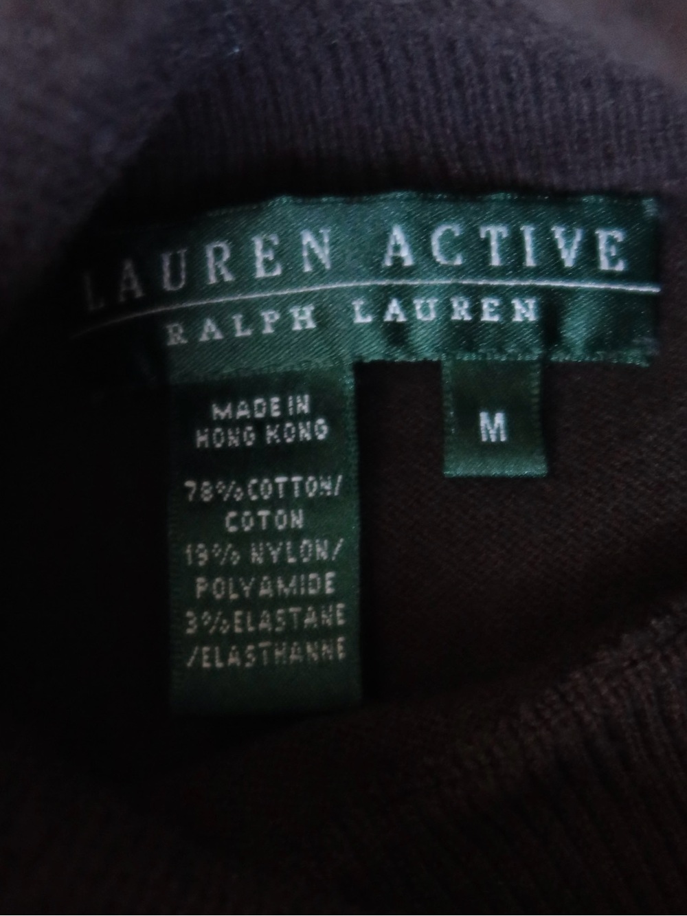 Ralph Lauren Active Brown Sleeveless Mock Neck Top - Picture 4 of 4